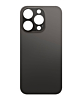 Stock up on the back glass with bigger camera hole for iPhone 14 Pro in Space Black, no logo.









