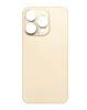 Buy the back glass with bigger camera hole for iPhone 14 Pro in Gold, no logo.