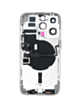 Back Housing Frame with Small Components Pre-Installed for iPhone 14 Pro (NO LOGO) (International) (SILVER)