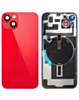 Purchase the back glass with frame, wireless NFC charging flex, and MagSafe magnet for the iPhone 14 Plus — in Red, OEM pull A grade.