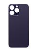 Stock up on the Back Glass with a Bigger Camera Hole for iPhone 14 Pro Max in Deep Purple, no logo.
