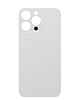 Buy the Back Glass with a Bigger Camera Hole for iPhone 14 Pro Max in Silver, no logo.
