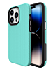 Shock Absorption Protective Dual Layer Case - TEAL for iPhone 14 Pro (Only Ground Shipping)