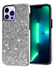 Bling Diamond Dual Layer Protection Case - SILVER for iPhone 14 Pro (Only Ground Shipping)