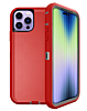 Heavy Duty Case for iPhone 14 Pro Max (RED & GRAY) (Only Ground Shipping)