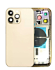 Purchase the Back Housing Frame with Small Components Pre-Installed for iPhone 14 Pro Max, no logo, US version, in Gold.
