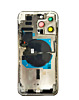 Back Housing Frame with Small Components Pre-Installed for iPhone 14 Pro Max (NO LOGO) (US Version) (SILVER)