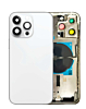 Buy the Back Housing Frame with Small Components Pre-Installed for iPhone 14 Pro Max, no logo, US version, in Silver.
