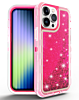 Protective Glitter Liquid Bumper Case - HOT PINK for iPhone 14 Pro (Only Ground Shipping)