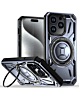 Full-Body Rugged Shockproof Case with Built-in Ring Holder - PURPLE for iPhone 14 Pro Max (Only Ground Shipping)