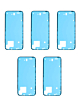 Waterproof Back Glass Adhesive Tape for iPhone 14 Plus (Pack of 5)
