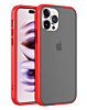 Hard PC Rear / Soft TPU Colorful Border Case - RED for iPhone 14 Pro (Only Ground Shipping)