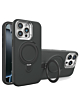 Support Heavy Duty Case with Wireless Charging Kickstand - BLACK for iPhone 14 Pro Max (Only Ground Shipping)