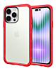 Acrylic Dual Layer Transparent Case - RED for iPhone 15 Pro (Only Ground Shipping)