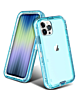 Transparent Shockproof Case - BLUE for iPhone 14 Pro (Only Ground Shipping)