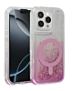 Wireless Charging Protective Glitter Liquid Bumper Case - PINK for iPhone 14 Pro Max (Only Ground Shipping)