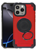 Hybrid Tuff Case with Magnetic Kickstand (RED) for iPhone 14 Pro Max (Only Ground Shipping)