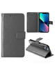 Leather Wallet Case with Card Slot - GRAY for iPhone 15 (Only Ground Shipping)