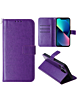 Leather Wallet Case with Card Slot - PURPLE for iPhone 15 (Only Ground Shipping)