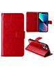 Leather Wallet Case with Card Slot - RED for iPhone 15 (Only Ground Shipping)