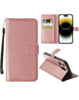 Leather Wallet Case with Card Slot - ROSE GOLD for iPhone 15 (Only Ground Shipping)