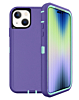 Heavy Duty Case for iPhone 15 (PURPLE & TEAL) (Only Ground Shipping)
