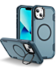 Shockproof Magsafe Case with Camera Stand - SAPPHIRE BLUE for iPhone 15 (Only Ground Shipping)
