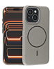 Magnetic Leather Soft Cases - TITANIUM GRAY for iPhone 15 (Only Ground Shipping)