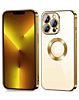 Shiny Wireless Charging Clear Case - GOLD for iPhone 15 (Only Ground Shipping)