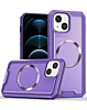 Non-Slip Translucent Matte Wireless Charging Case - PURPLE for iPhone 15 (Only Ground Shipping)