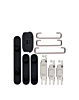 Hard Buttons for iPhone 15 / 15 Plus (Power / Volume / Switch) (BLACK)
