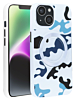 Camouflage Design Wireless Charging Case - WHITE for iPhone 15 (Only Ground Shipping)