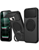 Flip Lens Cover Case with MagSafe Ring Kickstand (BLACK) for iPhone 14 Plus / 15 Plus (Only Ground Shipping)