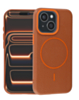 Magnetic Leather Soft Cases (GOLDEN BROWN) for iPhone 14 Plus / 15 Plus (Only Ground Shipping)
