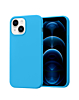 iPhone 14 Plus / 15 Plus Soft Solid Silicone Case (Full Buttom Cover) - LIGHT BLUE (Only Ground Shipping)
