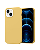 iPhone 14 Plus / 15 Plus Soft Solid Silicone Case (Full Buttom Cover) - YELLOW (Only Ground Shipping)