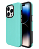 Shock Absorption Protective Dual Layer Case - TEAL for iPhone 15 Pro (Only Ground Shipping)