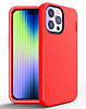 Silicone Design Heavy Duty Case - RED for iPhone 15 Pro (Only Ground Shipping)