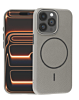 Magnetic Leather Soft Cases - TITANIUM GRAY for iPhone 15 Pro (Only Ground Shipping)
