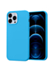 Soft Solid Silicone Case (Full Buttom Cover) - LIGHT BLUE for iPhone 15 Pro (Only Ground Shipping)