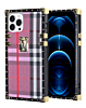 Luxury Square Case - HOT PINK for iPhone 15 Pro (Only Ground Shipping)