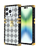 Luxury Square Case - WHITE for iPhone 15 Pro (Only Ground Shipping)