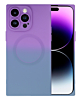 Dual Color Square Case with Wireless Charging - PURPLE & BLUE for iPhone 15 Pro (Only Ground Shipping)