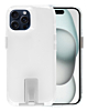 Crystal Clear Transparent Case with Metal Kickstand - CLEAR for iPhone 15 Pro (Only Ground Shipping)