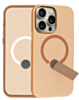 Shockproof Rugger Magnetic Case with Kickstand (BROWN) for iPhone 15 Pro Max (Only Ground Shipping)