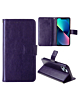 Leather Wallet Case with Card Slot - DARK PURPLE for iPhone 15 Pro Max (Only Ground Shipping)
