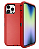 Heavy Duty Case for iPhone 15 Pro Max (RED & BLACK) (Only Ground Shipping)