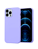 Soft Solid Silicone Case (Full Buttom Cover) - LILAC for iPhone 15 Pro Max (Only Ground Shipping)