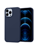 Soft Solid Silicone Case (Full Buttom Cover) - NAVY BLUE for iPhone 15 Pro Max (Only Ground Shipping)