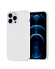Soft Solid Silicone Case (Full Buttom Cover) - WHITE for iPhone 15 Pro Max (Only Ground Shipping)